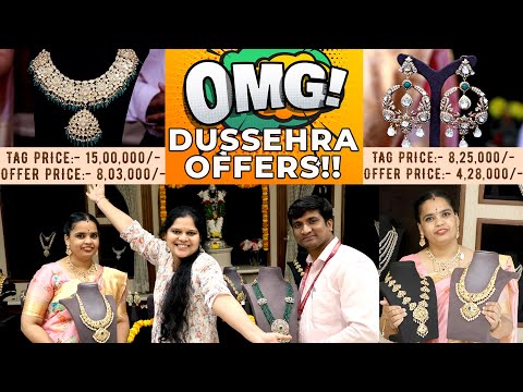 Dussehra sale|Light-weight jewellery|Tirumala jewellers|Diamond locket|TP|uncut|kundan