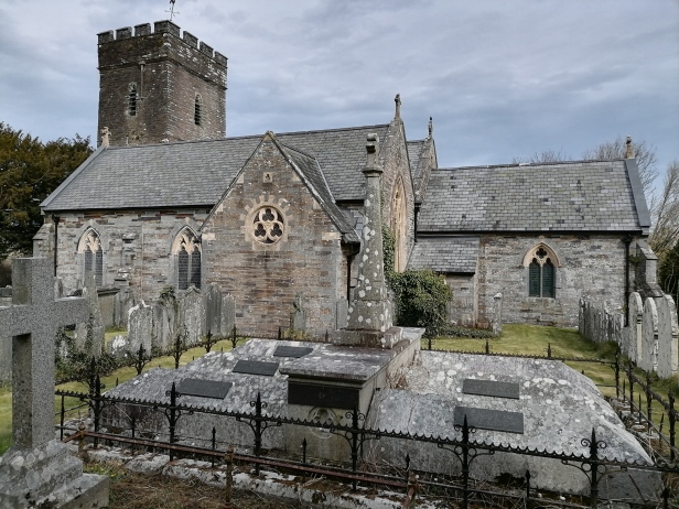 Cilgerran’s inscribed stone, St Llawddog’s Church