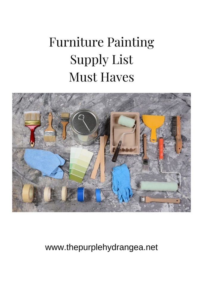 My furniture painting supply list is full of my tried and true favorites from the last seven years of painting furniture.