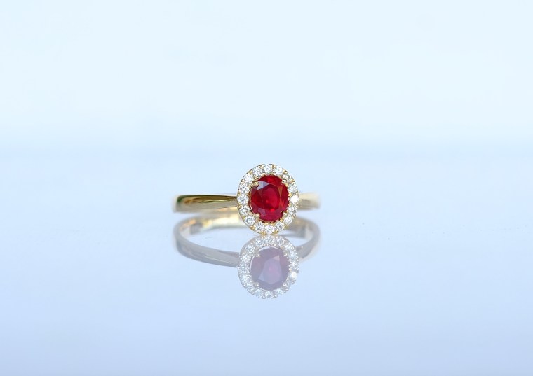 Rare unheated ruby and diamond ring Heritage Gems Fine Jewellery