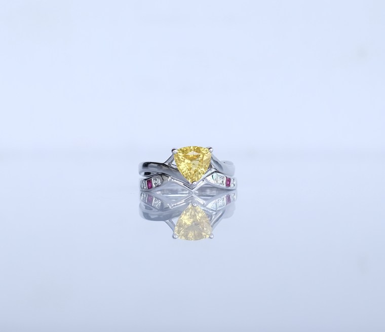 Yellow Sapphire Nesting Ring Heritage Gems Fine Jewellery