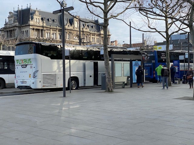 ANTWERP | International bus services Flixbus, BlaBlacar and Airport Express buses now use Franklin Rooseveltplaats