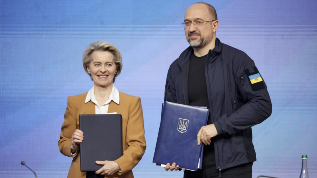 Ukraine signed a single market agreement with the European Union